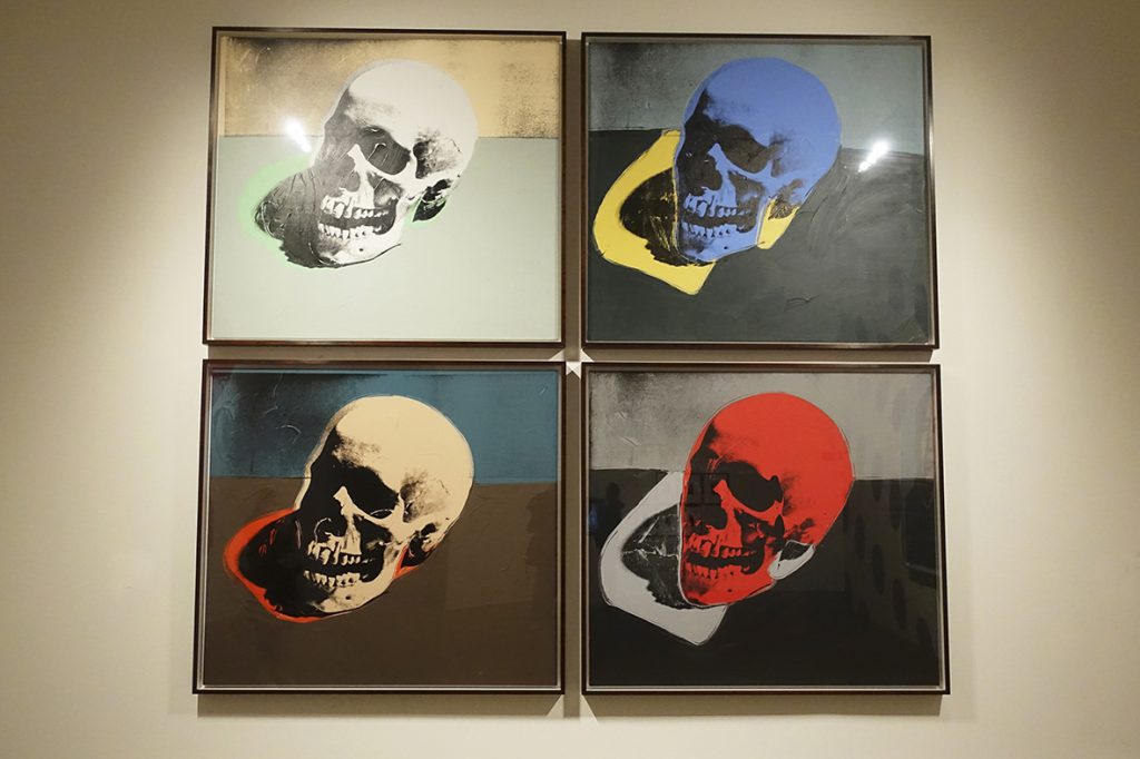 Andy Warhol im Tate Modern London 4 Skulls 1976