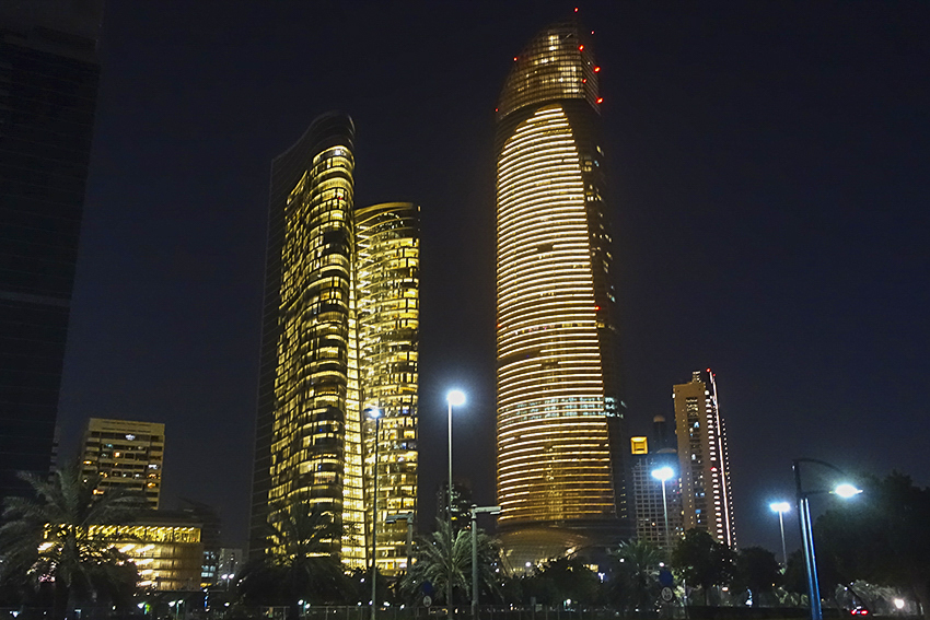 Abu Dhabi Stadt Nacht