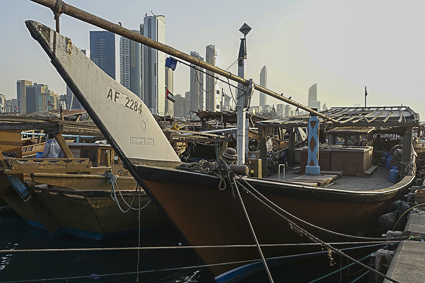 Abu Dhabi Hafen Fischerboot
