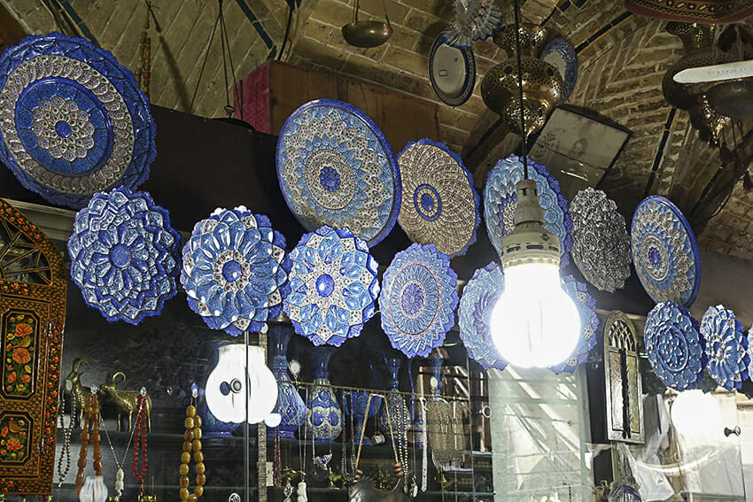 Basar Shiraz blaue Teller