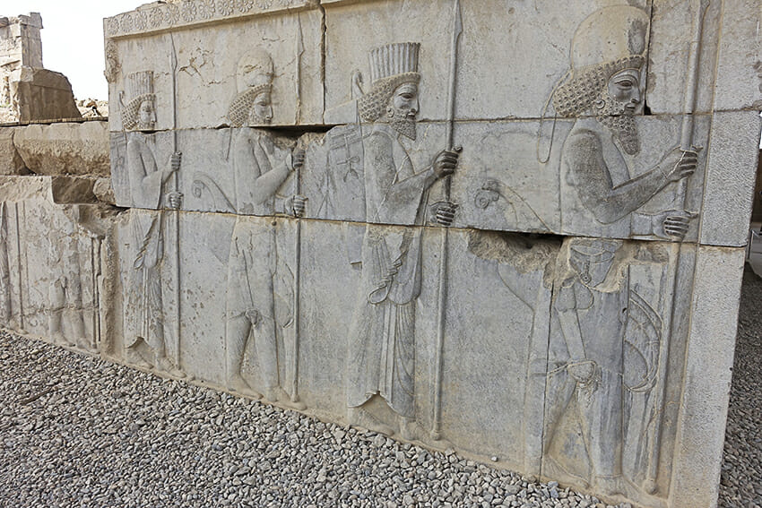Persepolis Wandrelief Krieger