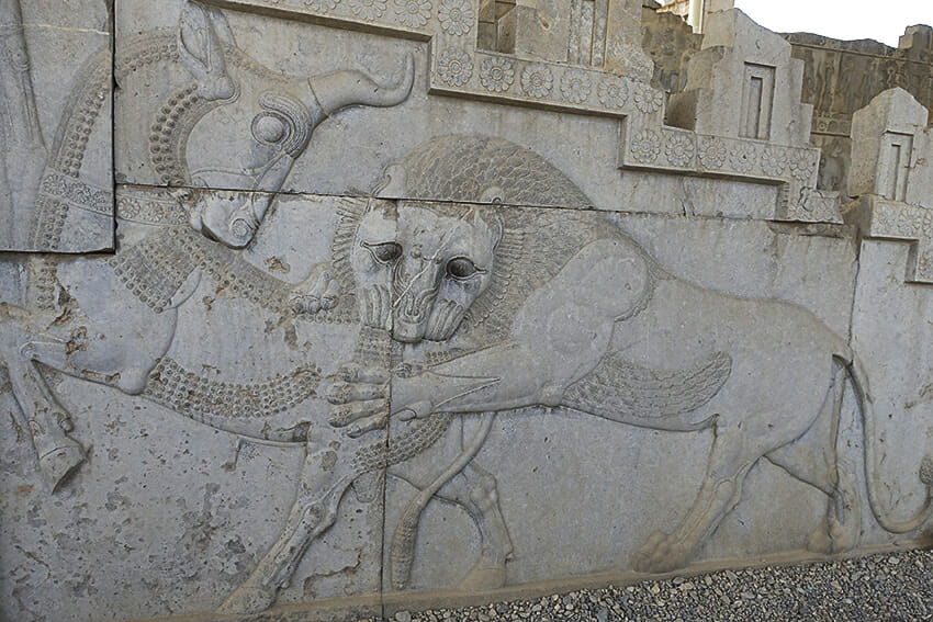 Persepolis Relief Löwe Stier