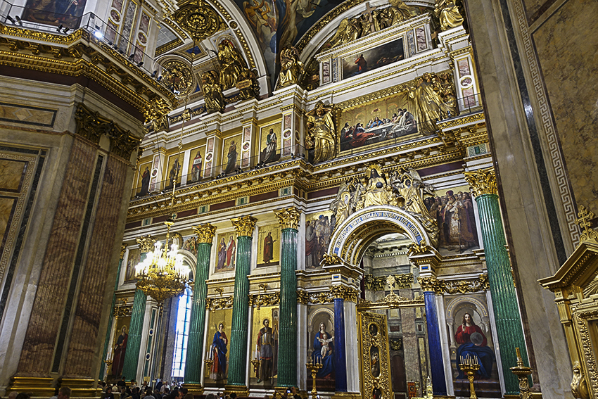 Zarenstadt Sankt Petersburg - Kathedralen Isaakkathedrale innen